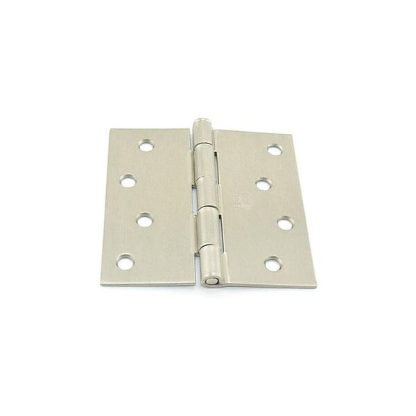 Patioplus 4 x 4.25 in. Radius Full Mortise Residential Weight Ball Bearing Hinge No.034510, Satin Nickel PA1629964 - main
